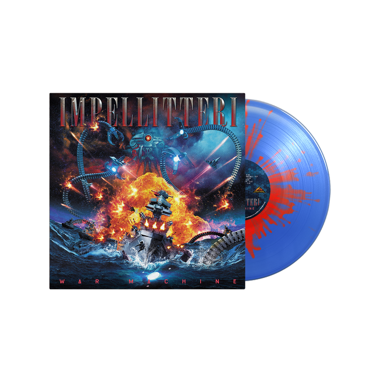 Impellitteri LP レコード Impellitteri - War Machine - Blue/Red Splatter Vinyl LP