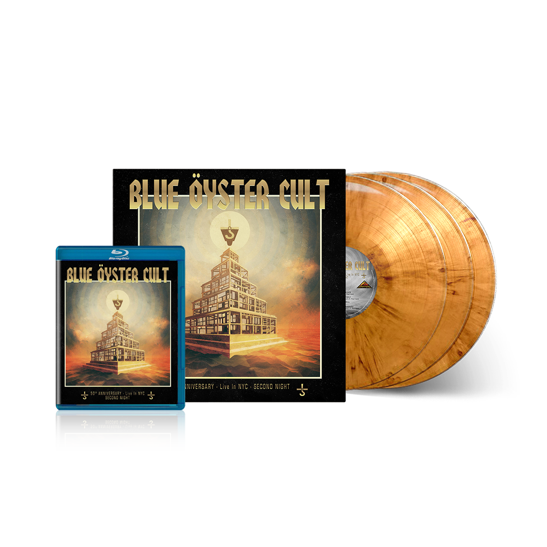 Blue Öyster Cult 50th Anniversary Live: Second Night - BluRay + 3LP Orange Marble Vinyl
