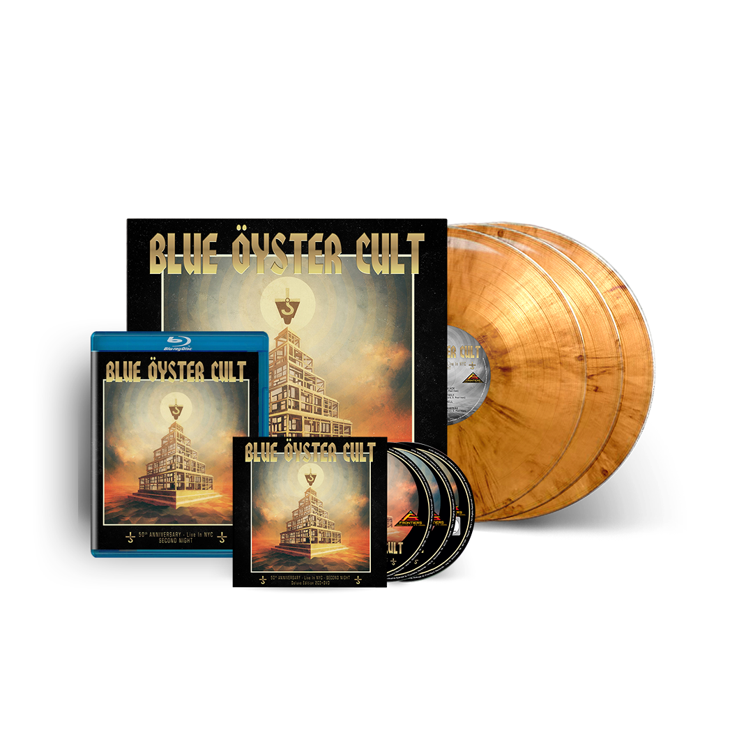 Blue Öyster Cult 50th Anniversary Live: Second Night - 2CD/DVD + BluRay + 3LP Orange Marble Vinyl