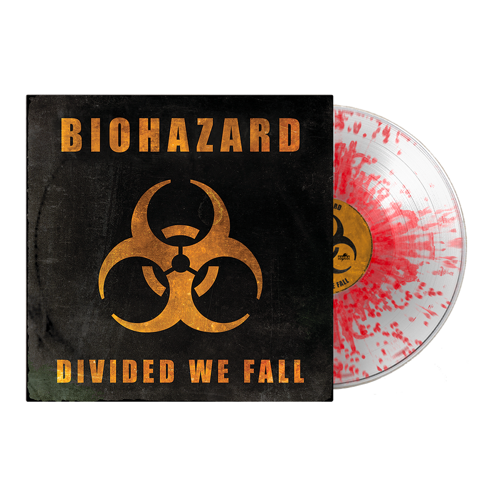 Biohazard - Divided We Fall - Clear w/ Red Splatter Vinyl