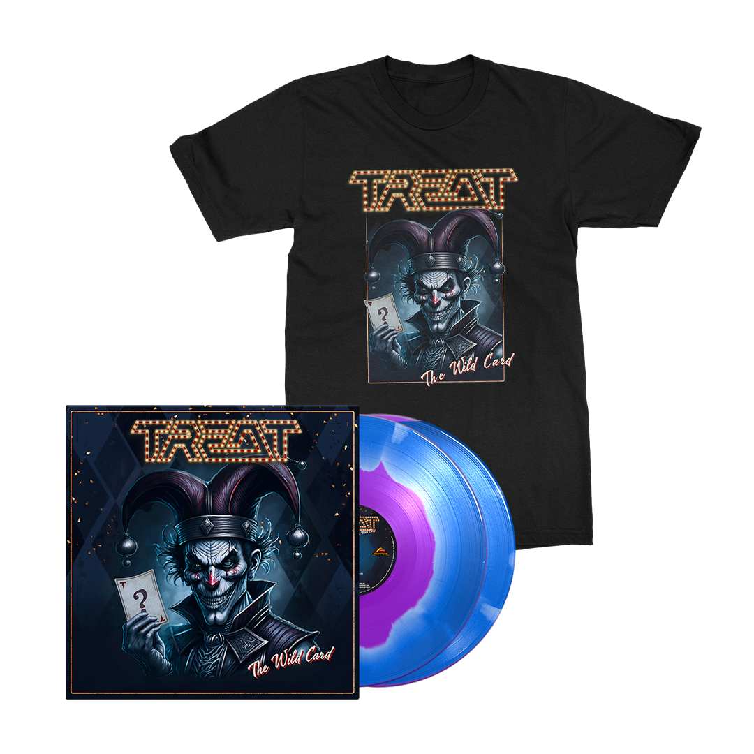 Treat - The Wild Card - Purple/Sky Blue Corona Vinyl Merch Bundle