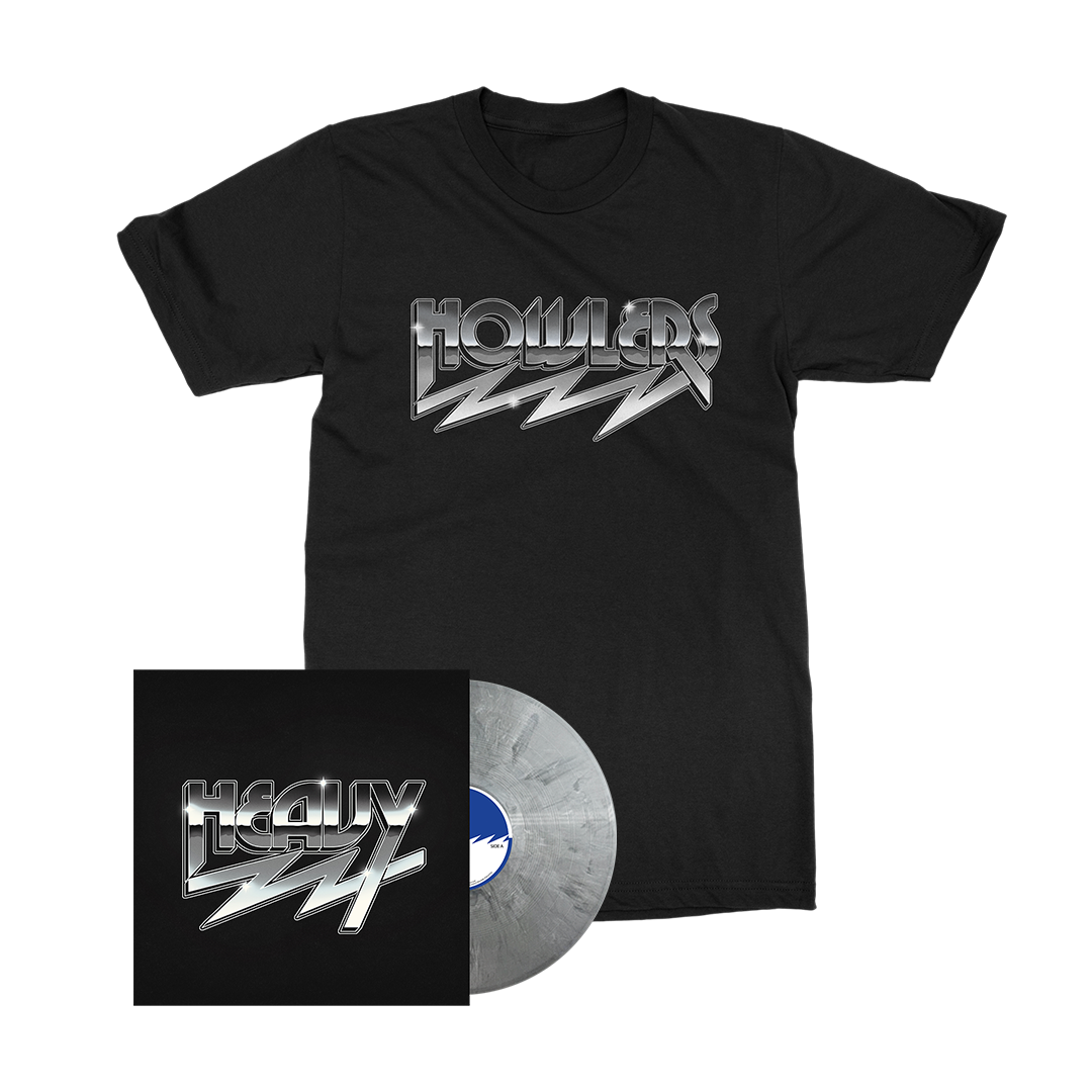 The Howlers - Heavy - Silver Marble LP Merch Bundle