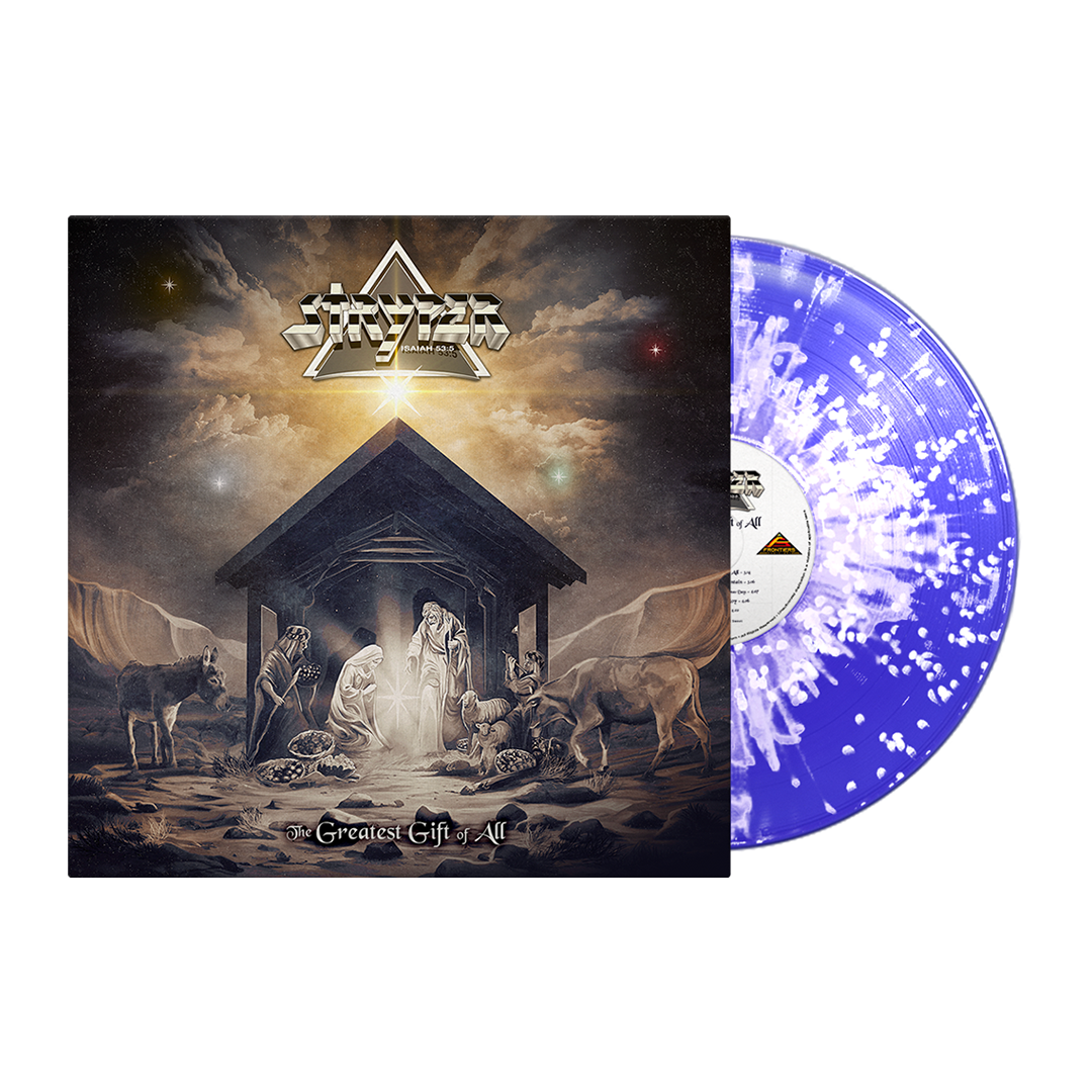 Stryper - The Greatest Gift Of All - Snowfall: Blue/White Splatter LP