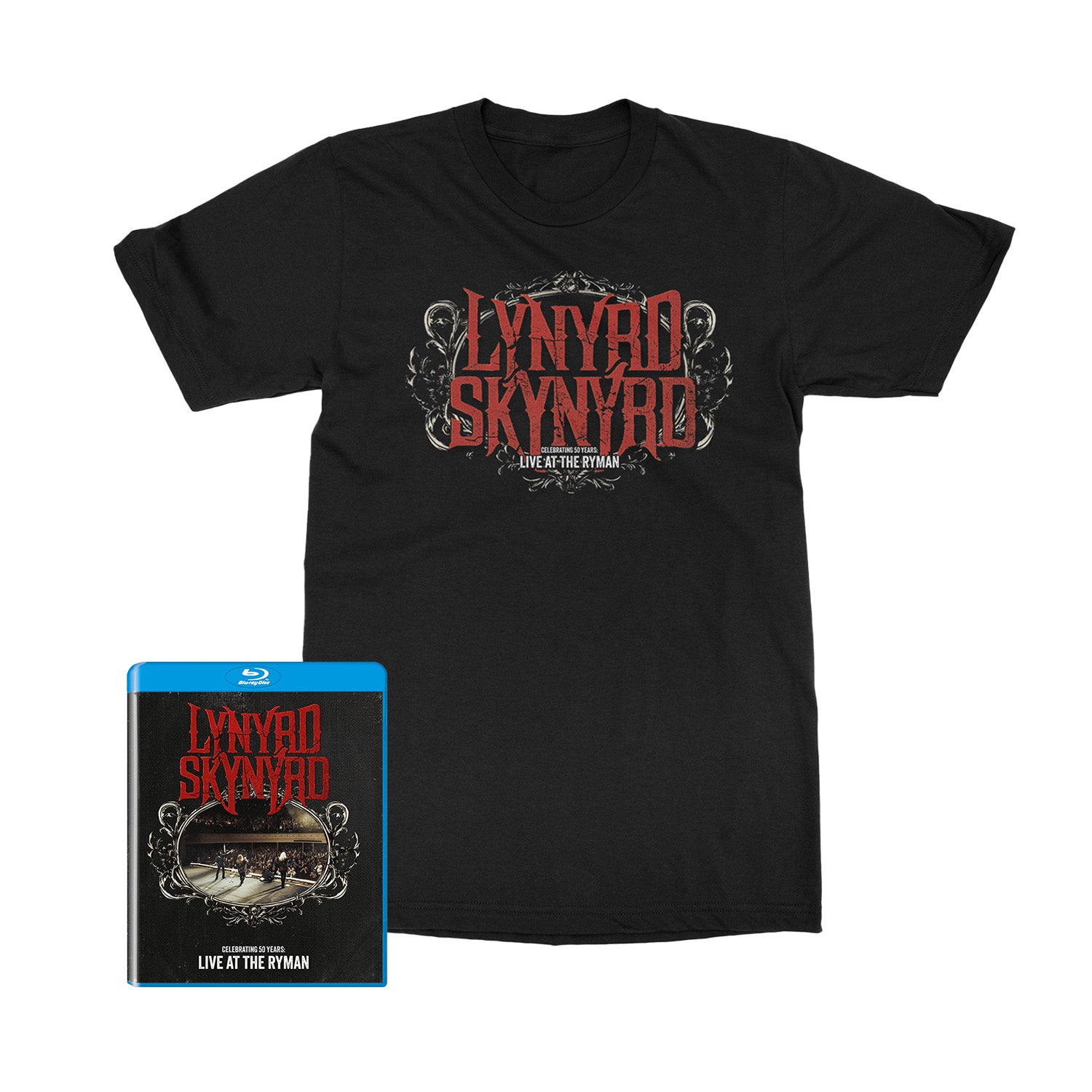 Lynyrd Skynyrd - Celebrating 50 Years - Live At The Ryman - Blu-ray Merch Bundle