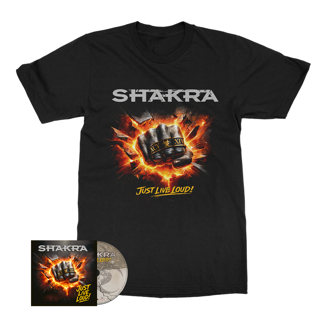 Shakra - Just Live Loud! - CD Merch Bundle
