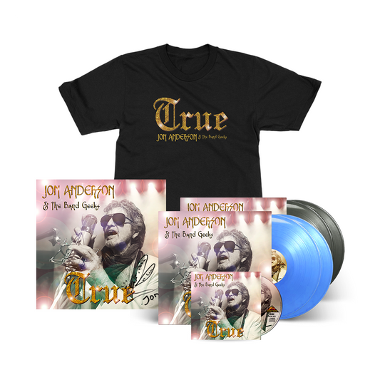 Jon Anderson and The Band Geeks - True - CD/2LP Blue/2LP Black/T-Shirt/Signed Print Bundle