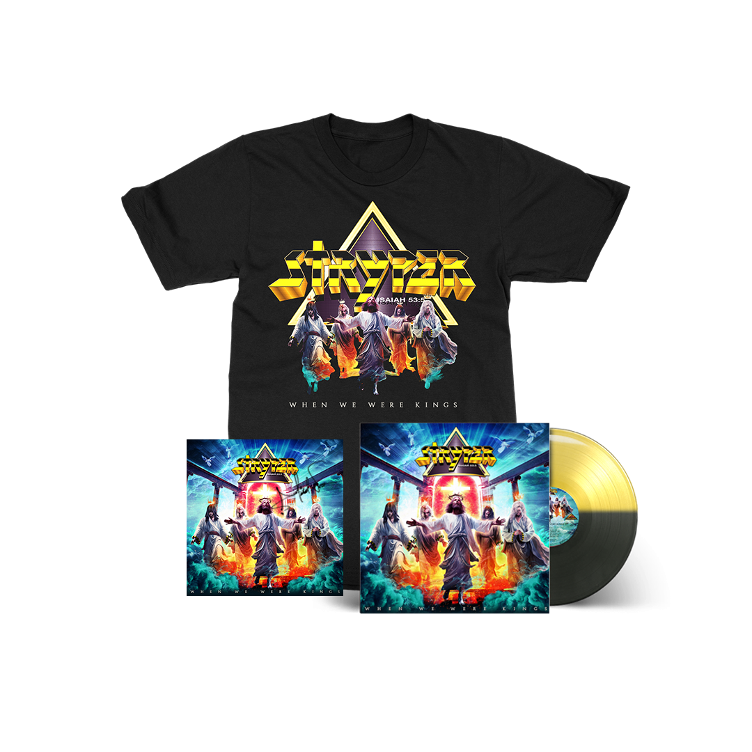 Stryper - 'When We Were Kings' Vinyl (Black Yellow Split) / T-Shirt / Art Print (Signed By Michael Sweet)