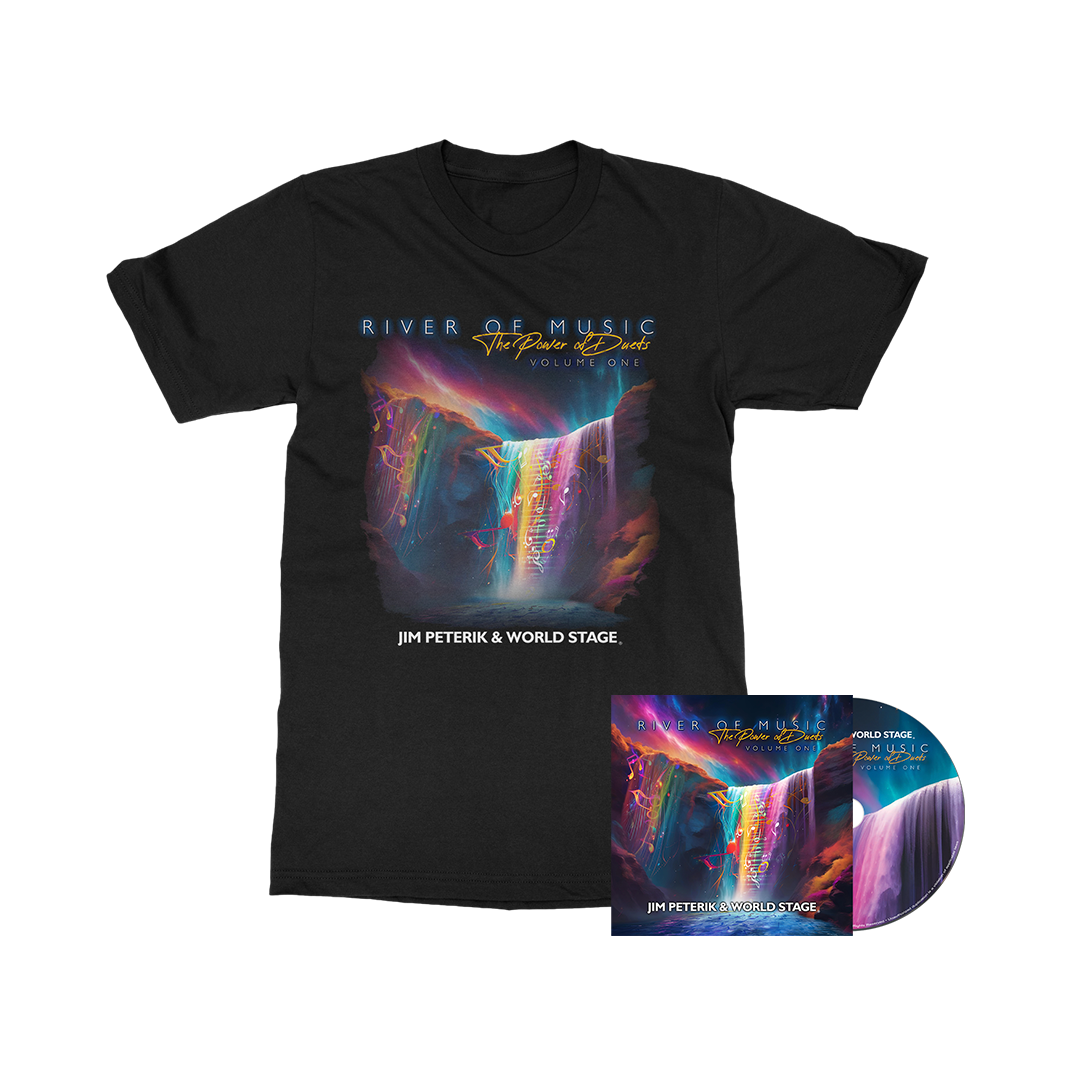 Jim Peterik & World Stage - The Power Of Duets - Vol 1 - CD + Tee Bundle