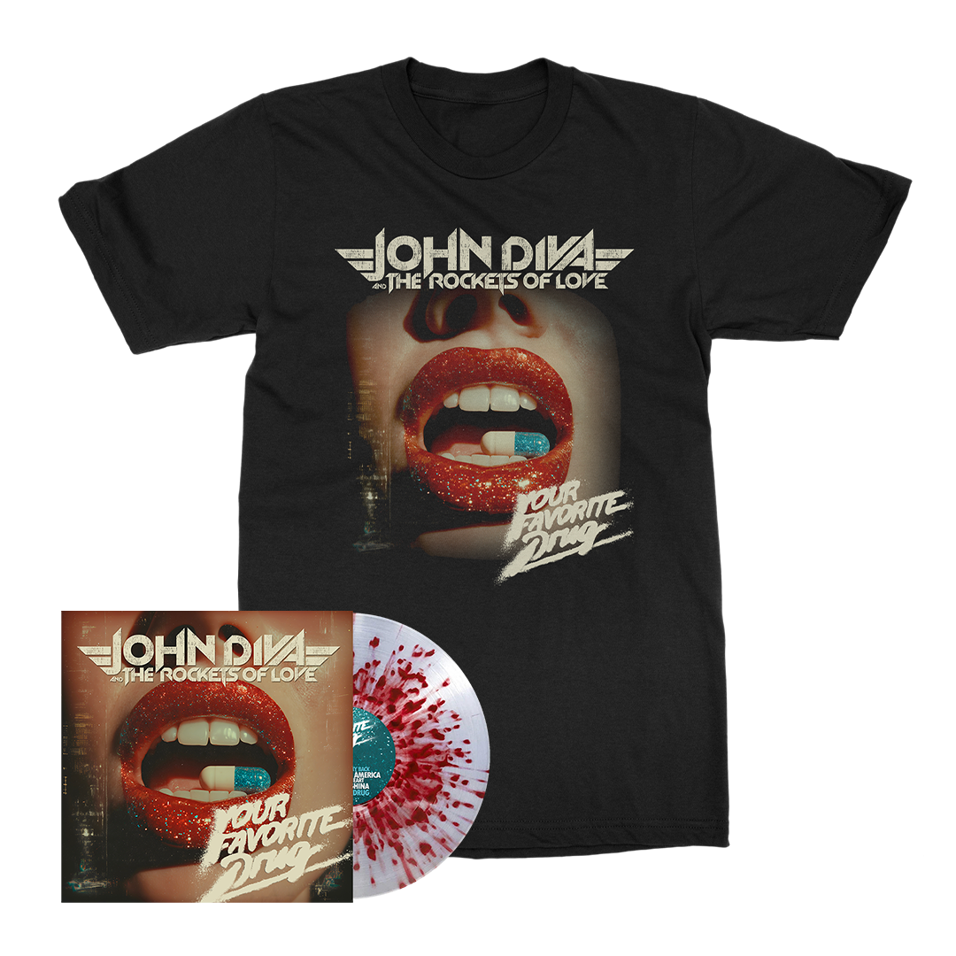 John Diva & The Rockets of - Love Your Favourite Drug - Vinyl Merch Bundle